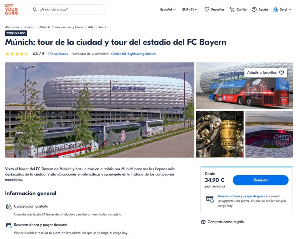 tour Munich y visita Allianz Arena