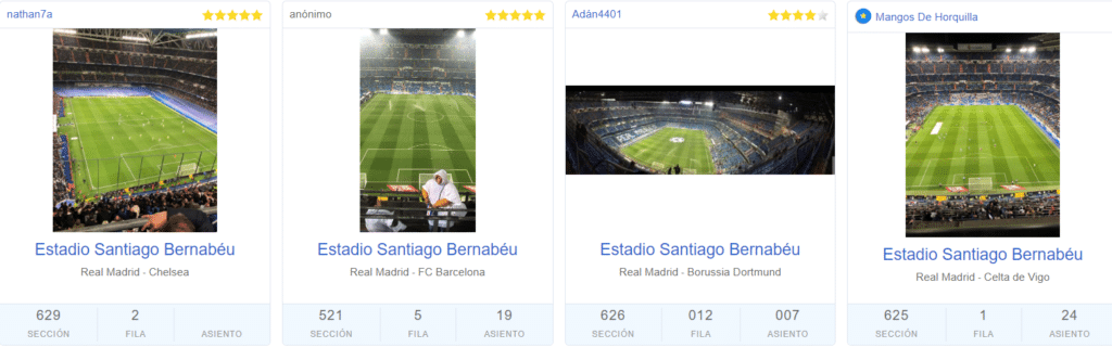 mejores vista Santiago Bernabéu para un partido